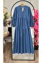 MODST V-Neck Denim Dress - 4