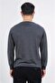 Cycling Collar Honeycomb Knit Anthracite Knitwear Sweater - 3