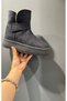 Ucg Model High-Sole Fur-Lined Suede Winter Women's Boots with Cirt Tape