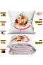 Teacher's Day Gift Flowers Tv Blanket Optional Decorative Pillow Throw Pillow 2in1 Blanket