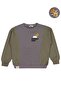 Every Day Yıldız Printed 6-9 Years Old Sweatshirt - Khaki 6-7 Years Old