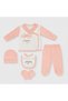 Baby Girl Newborn 5-Piece Teddy Bear Powder Pink Hospital Discharge