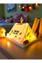 Camping Adventure Lighted Tent Piggy Bank – Children's Night Light with Sticker Gift Pink - 2