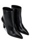 Women's Genuine Leather Black Evening Dress Boots - 2