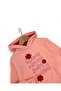 Girl Child 2-3-4-5-6 Years Old, Transitional Hooded , Compact Tracksuit Set with Floral Embroidery - 4