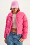 Women's Pink Regular Fit Water Repellent Inflatable Coat 3800 60283687