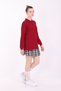 Unisex Adult Polo Neck School T-Shirt Basic Long Sleeve School T-Shirt 100% Cotton S-2Xl Burgundy