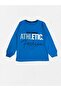 Boys' 100% Cotton Blue Athletic Patterned Long Sleeve Winter Pajama Set - 5