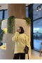 Premium Quality Women's Oversized Knitwear Sweater Yellow - 2