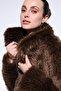 Brown Faux Fur Women's Jacket - 6