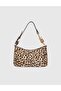 Roomy Genuine Leather Thai Feather Leopard Women's Shoulder Bag - 5