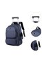 Rolling Travel Backpack with Retractable Handle – 18in Wheeled Laptop Bag