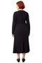 Women's Square Neck a Line Cut Long Sleeve Knitted Maxi Dress Stylish and Comfortable Casual Style High Quality - 4