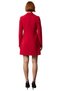 Women's Woven Jacket Dress Long Sleeve Pleated Mini Length Ideal Design for Office and Casual Chic - 4