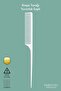 White Crepe Comb with Round Handle - Professional High Quality - Antistatic Carbon