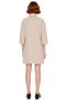 Women's Turtleneck Shift Fit Low Sleeve Three Quarter Length Mini Knitted Dress Winter Stylish for Everyday Outfits - 4
