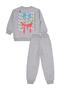 Awsme Printed 6-9 Years Old Tracksuit Set - Gray 9-10 Years Old - 4