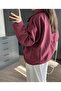 Suede Zip-Up Low Shoulder Bomber Jacket - 4