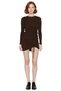 Women's Knitwear Bodycon Long Sleeve Ruched Detail Mini Dress Spring Autumn Stylish Look Good Quality - 3