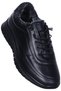 Ahude 3001 Black Women's Genuine Leather Casual Shoes