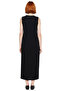 Women's Shift Mold Aerobin Woven Plain Maxi Dress Sleeveless Crew Neck Offers Everyday Chic - 4