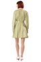 Women Belted Shirt Collar Batwing Sleeve Long Mini Dress Casual Chic Woven Fabric Design Good Quality - 4