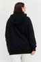 Women Relaxed Fit Long Sleeve Outdoor Sweatshirt, Black - 3