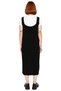 Women's Grey Jile Knitwear Dress Midi Length V-Neck Sleeveless Relaxed Fit Spring Autumn Everyday Elegance - 4