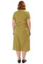 Women's Seersucker Woven Midi Length Short Sleeve Shirt Dress Offers Modern Elegance and Comfort Quality - 4