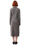 Women's Bodycon Maxi Shawl Collar Thessaloniki Knitted Dress Long Sleeve Winter Casual Chic Design Offering - 4