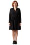 Women's a Line Polo Neck Knitted Plus Size Long Sleeve Mini Dress Stylish and Comfortable for Daily Wear - 3
