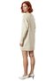 Women's Shift Molded V-Neck Low-Sleeved Knitwear Sweater Dress Casual Stylish Comfortable Ideal for Outfits - 4
