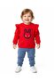 Baby Girl Transitional 6-9-12-18-24 Months Old Rabbit Printed Top and Bottom Stylish Set