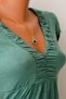Eye-Catching Elegance: Gold-Colored Steel Necklace with Black Stones - 2