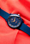 Quartz Women Wrist Watch 10 Atm Water Resistant Navy Blue Color Silicone Band - Gift Bracelet Qqbg2001C1 - 3