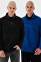 Regular Fit Anti-Pilling Non-Pilling Mock Neck Fleece-Lined 2-Pack Fleece Men's Polar 58
