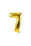 7 Year Old Number Foil Balloon (7) Gold 86cm 34” - 2