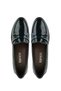 Women's Genuine Leather Green Crocodile Comfort Shoes - 5