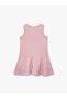 Sleeveless Crew Neck Buttoned Tweed Dress - 2