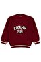 Champ Embroidered Sweater for 6-9 Years - Burgundy