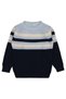 Striped Sweater for 6-9 Years Old - Navy Blue