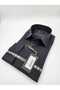 Classic Black Pocket Men's Shirt Stretch Fabric with a Loose Fit Structure Ac052012-24 - 3
