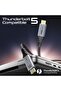 كابل USB4 بسرعة نقل بيانات 80 جيجابت في الثانية، يدعم توصيل طاقة 240 واط، يدعم عرض 8K فائق الدقة، كابل USB-C إلى USB-C بطول 1.2 متر، متوافق مع Thunderbolt 5، تصميم متين. - 7