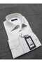 Classic Ice Blue Pocket Men's Shirt Stretch Fabric with a Loose Fit Structure Ac052012-03 - 4