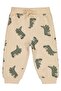 Spotted Dino Printed 6-18 Months Sweatpants - Beige 12-18 Months