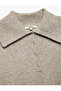 Regular Fit Long Sleeve Half Button Detailed Wide Polo Neck Knitwear Sweater - 6