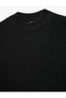 Regular Fit Long Sleeve Textured Cotton Mock Neck Winter Knitwear Sweater - 5