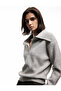 Regular Fit Long Sleeve Half Button Detailed Wide Polo Neck Knitwear Sweater - 3