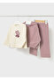 Triple Set with Cardigan for Ages 1-4 - Pink