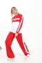 Women's Clothing Sports Model Zipper Detailed Modal Fabric Bottom Top and T-Shirt Set - 7
